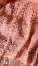将图像加载到图库查看器中, Women's Lakhnavi Handcrafted Mul Chanderi Unstitched Kurta And Dupatta Set - HONC0280848