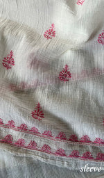 将图像加载到图库查看器中, Women's Lakhnavi Handcrafted Maheshwari Mul Chanderi Unstitched Kurta And Dupatta Set - HONC0270648