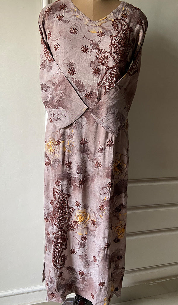 Women's Lakhnavi Handcrafted Cotton Chikankari Kurti - NC4112