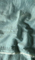 将图像加载到图库查看器中, Women's Lakhnavi Handcrafted Mul Chanderi Chikankari Full Suit Material - HONC0271180