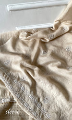 Load image into Gallery viewer, Women's Lakhnavi Handcrafted Munga Silk Chikankari Kurta And Dupatta Set- HONC0283182