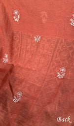 将图像加载到图库查看器中, Women's Lakhnavi Handcrafted Mul Chanderi Kurta And Dupatta Set - HONC0199241