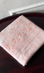 Load image into Gallery viewer, Women's Lakhnavi Handcrafted Cotton Chikankari Unstitched Kurti Fabric - HONC0318053