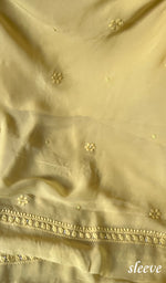 Load image into Gallery viewer, Women's Lakhnavi Handcrafted Viscose Georgette Chikankari Full Suit Material - HONC0269045