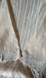 Load image into Gallery viewer, Laiba Women's Lakhnavi Handcrafted Mul Chanderi Semi - Stitched Anarkali And Dupatta Set  - HONC0288587