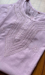 Load image into Gallery viewer, Women's Lucknowi Handcrafted Cotton Chikankari Top - HONC0214058