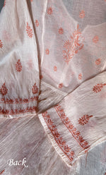 将图像加载到图库查看器中, Women's Lakhnavi Handcrafted Mul Chanderi Semi - Stitched Kurta And Dupatta Set - HONC0273083