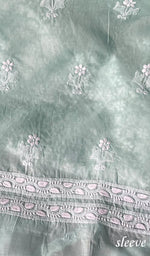 Load image into Gallery viewer, Alina Women's Lakhnavi Handcrafted Cotton Chikankari Suit Material - HONC0274644