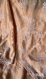 Load image into Gallery viewer, Women's Lakhnavi Handcrafted Mul Chanderi Semi - Stitched Kurta And Dupatta Set - HONC0266167