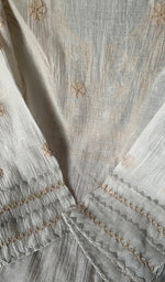 Load image into Gallery viewer, Women's Lakhnavi Handcrafted Mul Chanderi Semi - Stitched Kurta And Dupatta Set - HONC0239880