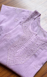 Load image into Gallery viewer, Women's Lakhnavi Handcrafted Cotton Chikankari Top - HONC0214059