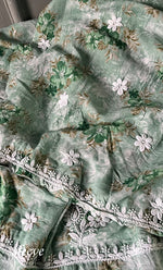 Load image into Gallery viewer, Women's Lakhnavi Handcrafted Cotton Chikankari Kurta And Kurta Dupatta Set - HONC0312686