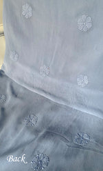 Load image into Gallery viewer, Women's Lakhnavi Handcrafted Viscose Georgette Unstitched Chikankari Full Suit Material - HONC0319630