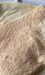 Load image into Gallery viewer, Women's Lakhnavi Handcrafted Mul Chanderi Semi - Stitched Kurta And Dupatta Set- HONC0304461