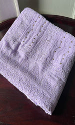 Load image into Gallery viewer, Women's Lakhnavi Handcrafted Viscose Georgette Chikankari Kurti Fabric - HONC0207167