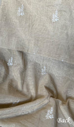 将图像加载到图库查看器中, Women's Lakhnavi Handcrafted Tissue Chanderi Chikankari Kutra Dupatta Set - HONC0278158