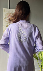 Load image into Gallery viewer, Women's Lakhnavi Handcrafted Kota Cotton Chikankari Kurti - HONC0305754