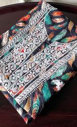 Load image into Gallery viewer, Women's Lakhnavi Handcrafted Cotton Chikankari Unstitched Kurti Fabric - HONC0315330