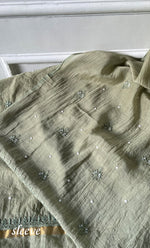 Load image into Gallery viewer, Women's Lakhnavi Handcrafted Mul Chanderi UnStitched Kurta And Dupatta Set - HONC0310811