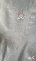 Load image into Gallery viewer, Junoon Women's Lakhnavi Handcrafted Mul Chanderi Unstitched Kurta And Dupatta Set - HONC0266445