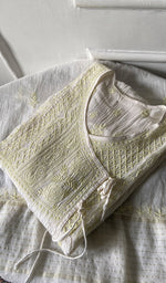 Load image into Gallery viewer, Women's Lakhnavi Handcrafted Mul Chanderi Semi - stitched Angrakha And Dupatta Set - HONC0294983