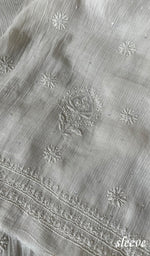 将图像加载到图库查看器中, Women's Lakhnavi Handcrafted Mul Chanderi Unstitched Kurta And Dupatta Set - HONC0282223