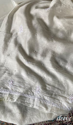 Load image into Gallery viewer, Women's Lakhnavi Handcrafted Mul Chanderi Unstitched Kurta And Dupatta Set - HONC0298568