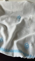 Load image into Gallery viewer, Eshal Women's Lakhnavi Handcrafted Mul Chanderi Unstitched Kurta And Dupatta Set - HONC0284790