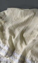 将图像加载到图库查看器中, Arisha Women's Lucknowi Handcrafted Kota Cotton Chikankari Unstitched Kurta And Dupatta Set - HONC0305976