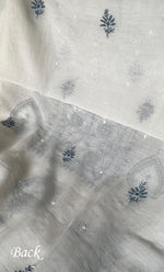 Load image into Gallery viewer, Women's Lakhnavi Handcrafted Unstitched Mul Chanderi Kurta And Dupatta Set - HONC03274830