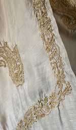 Load image into Gallery viewer, Women's Lakhnavi Handcrafted Munga Silk Chikankari Dupatta - HONC0180059