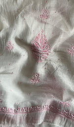 Load image into Gallery viewer, Women's Lakhnavi Handcrafted Mul Chanderi Unstitched Kurta And Dupatta Set - HONC0279320