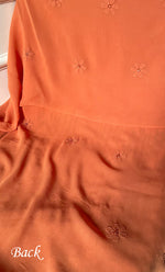 将图像加载到图库查看器中, Women's Lakhnavi Handcrafted Viscose Georgette Chikankari Full Suit Material - HONC0299912