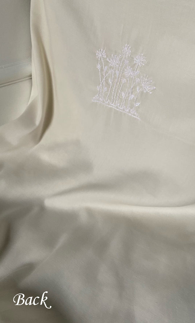 Women's Lakhnavi Handcrafted Unstitched Cotton Chikankari Suit Material - HONC0317002