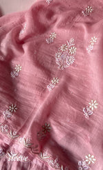 将图像加载到图库查看器中, Rishana Women's Lakhnavi Handcrafted Mul Chanderi UnStitched Kurta And Dupatta Set - HONC0318517