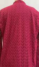 Load image into Gallery viewer, Men's Faux-Georgette Hakoba Kurta -  HONC0186495