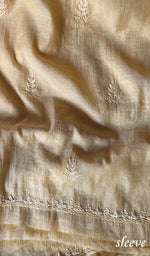 将图像加载到图库查看器中, Women's Lakhnavi Handcrafted Mul Chanderi Chikankari Full Suit Material - HONC0260946