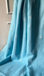 Load image into Gallery viewer, Fairoz Women's Lakhnavi Handcrafted Cotton Chikankari Saree - HONC0232512