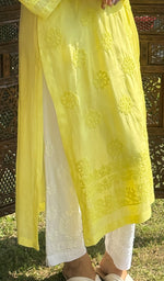 将图像加载到图库查看器中, Inaya Women's Lucknowi Handcrafted Muslin Chikankari Kurti - HONC0204423