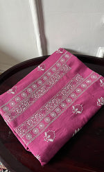 将图像加载到图库查看器中, Lucknowi Handcrafted Chanderi Silk Chikankari Unstitched Unisex Kurta Fabric - HONC0255342