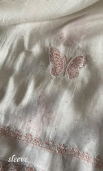 Load image into Gallery viewer, Women's Lakhnavi Handcrafted Mul Chanderi Unstitched Kurta And Dupatta Set - HONC0302247