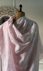 Load image into Gallery viewer, Women's Lakhnavi Handcrafted Cotton Chikankari Saree - HONC0317300