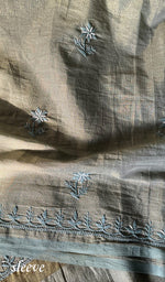 将图像加载到图库查看器中, Women's Lakhnavi Handcrafted Tissue Chanderi Chikankari Suit Material - HONC0287076