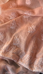 Load image into Gallery viewer, Women's Lakhnavi Handcrafted Cotton Chikankari Suit Material - HONC0294093