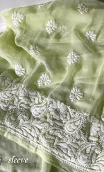 Load image into Gallery viewer, Women's Lucknowi Handcrafted Faux-Georgette Chikankari Suit Material - HONC0315340