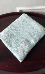 Load image into Gallery viewer, Women's Lakhnavi Handcrafted Cotton Chikankari Unstitched Kurti Fabric - HON0318050