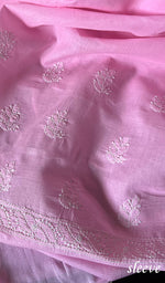 Load image into Gallery viewer, Women's Lakhnavi Handcrafted Cotton Chikankari Suit Material - HONC0232434