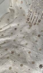 将图像加载到图库查看器中, Women's Lakhnavi Handcrafted Mul Chanderi Unstitched Kurta And Dupatta Set- HONC0312942
