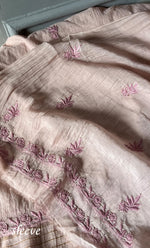 Load image into Gallery viewer, Women's Lakhnavi Handcrafted Mul Chanderi Unstitched Kurta And Dupatta Set - HONC0280870