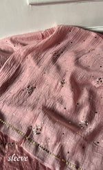 将图像加载到图库查看器中, Women's Lakhnavi Handcrafted Mul Chanderi Unstitched Chikankari Full Suit Material - HONC0328517